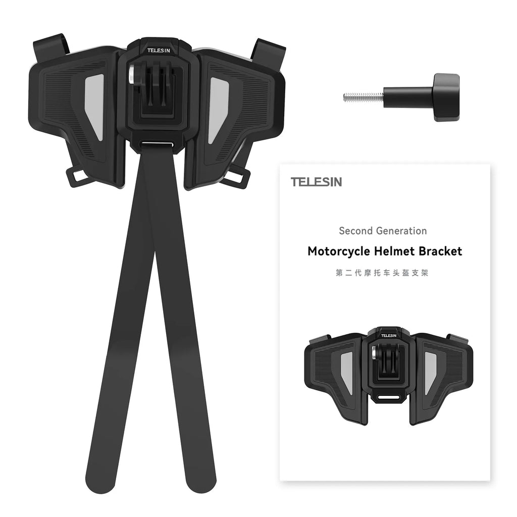 Send It Helmet Chin Mount strap system detail