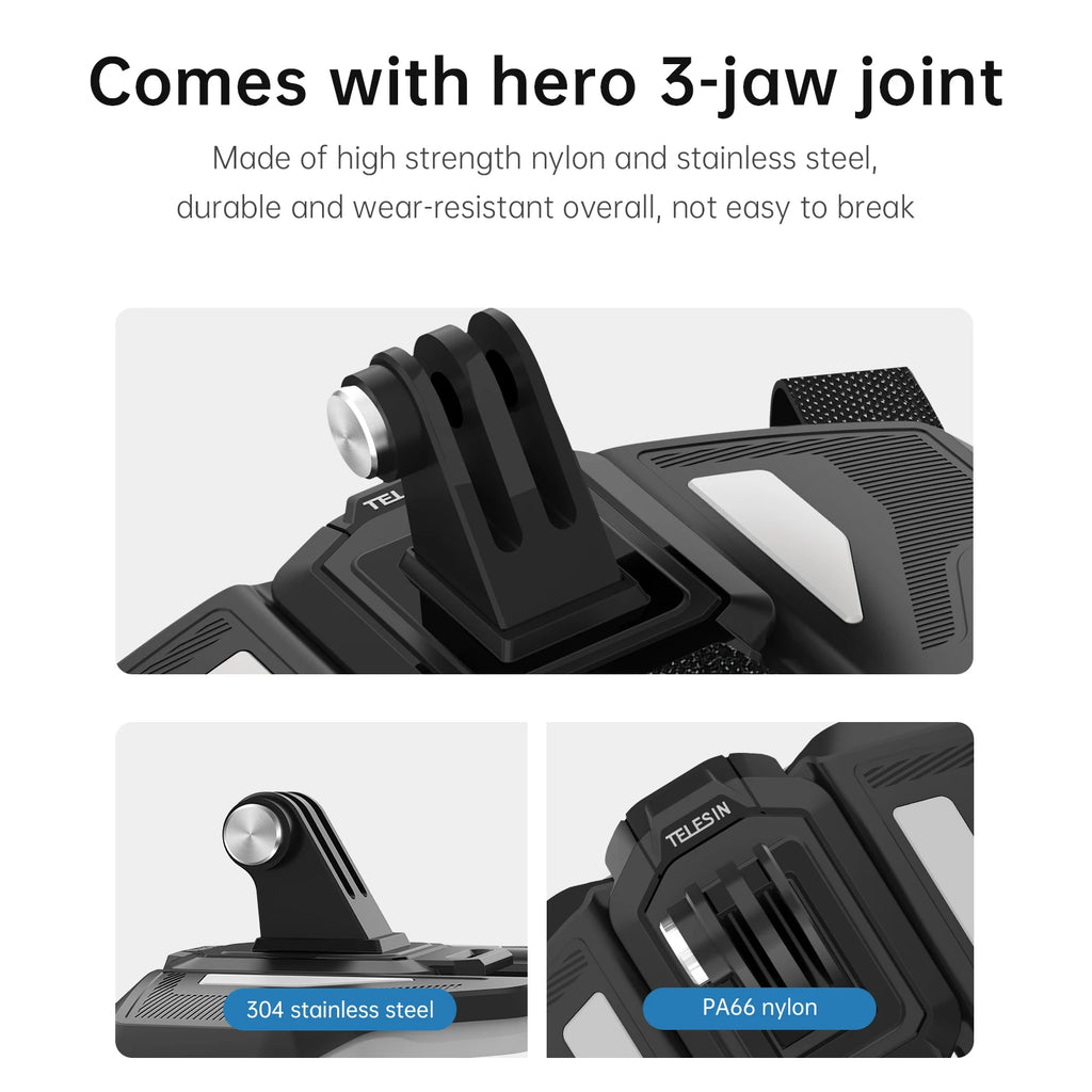 Send It Helmet Chin Mount foldable arm detail