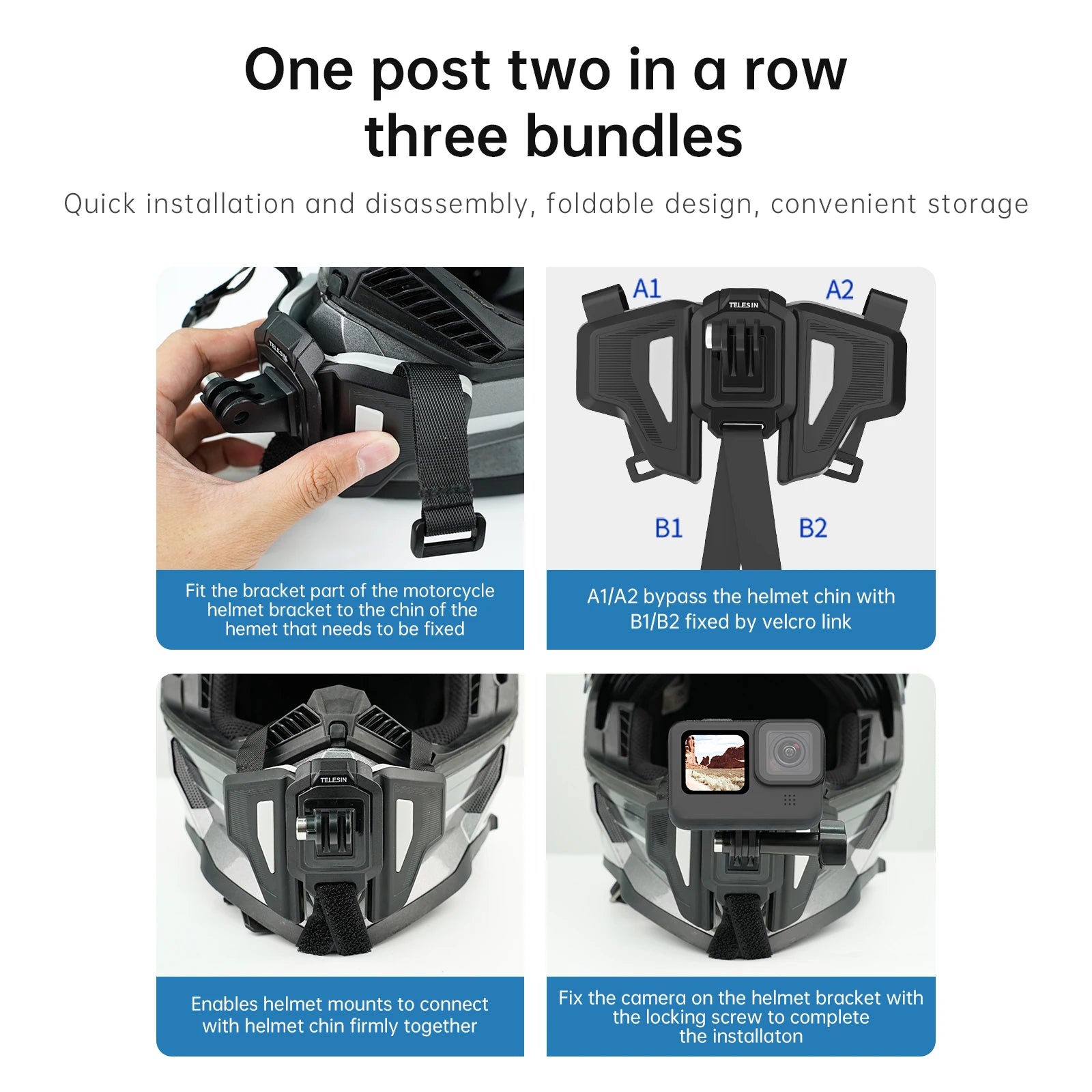 Send It Helmet Chin Mount close up hardware