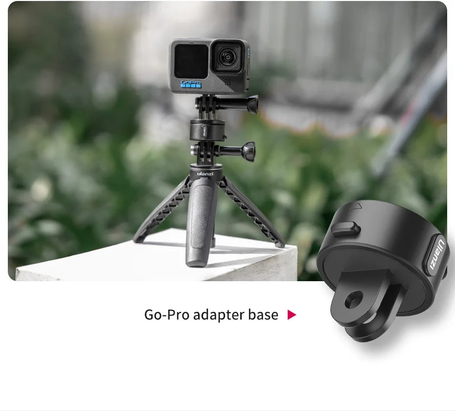 Send It Quick Release Magnetic Mount Base GoPro and 1/4'' Tripod Mount Base Adapter for GoPro 12/11/10/Max/8/7/6/5 compatible