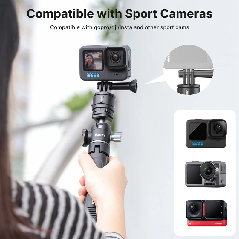 Send It Quick Release Magnetic Mount Base GoPro and 1/4'' Tripod Mount Base Adapter for GoPro 12/11/10/Max/8/7/6/5 compatible