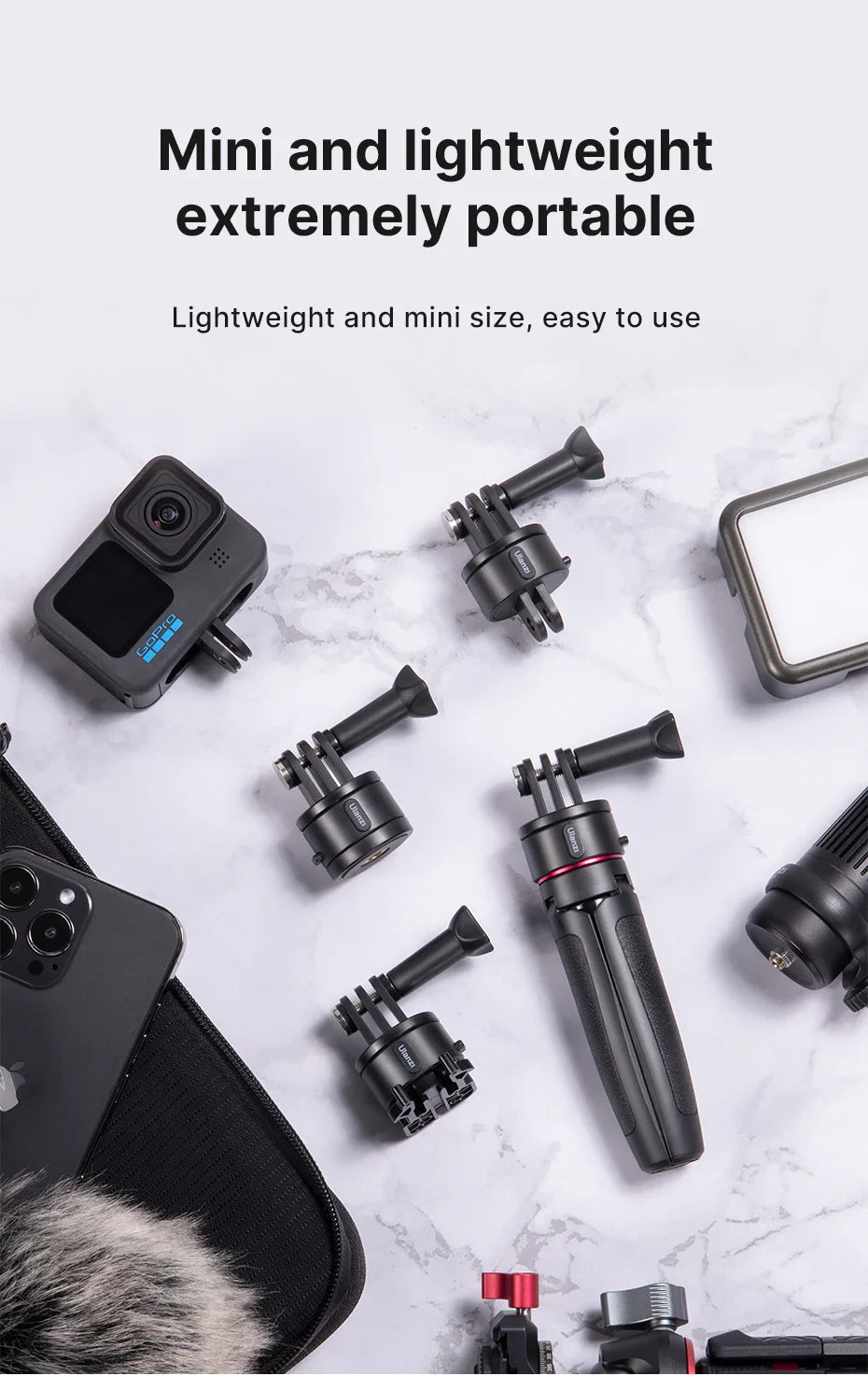Send It Quick Release Magnetic Mount Base GoPro and 1/4'' Tripod Mount Base Adapter for GoPro 12/11/10/Max/8/7/6/5 compatible